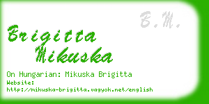 brigitta mikuska business card